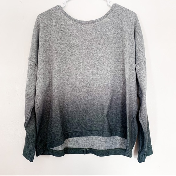 Lucky Brand Tops - Lucky Brand ombré pullover grey to green
